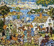 Maurice Prendergast New England Harbor oil on canvas